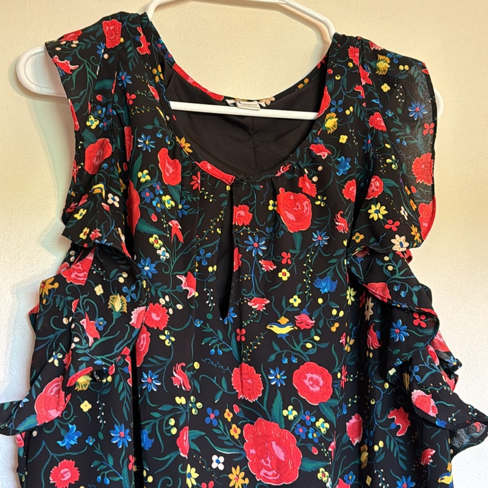 J. Crew Factory Floral Ruffle Dress - Picture 4 of 6